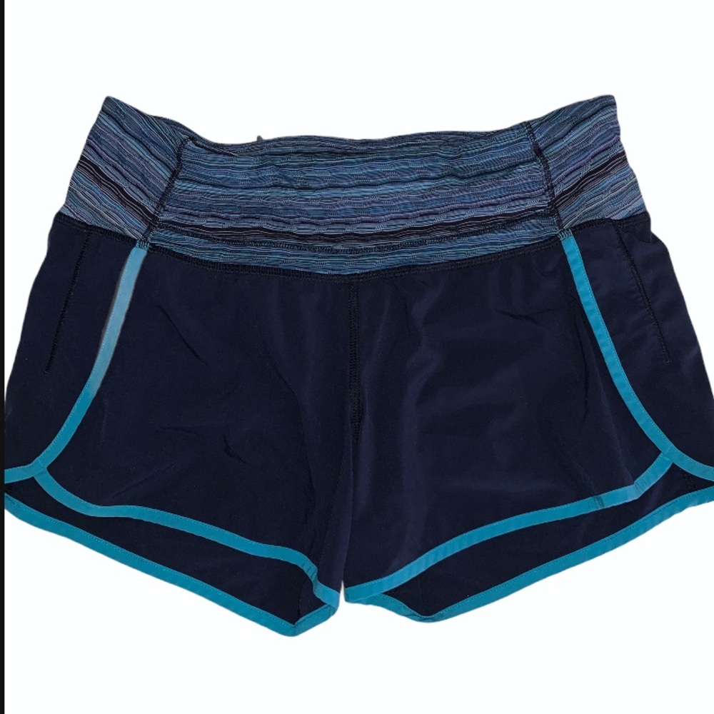 ☀️navy blue lululemon speed up shorts